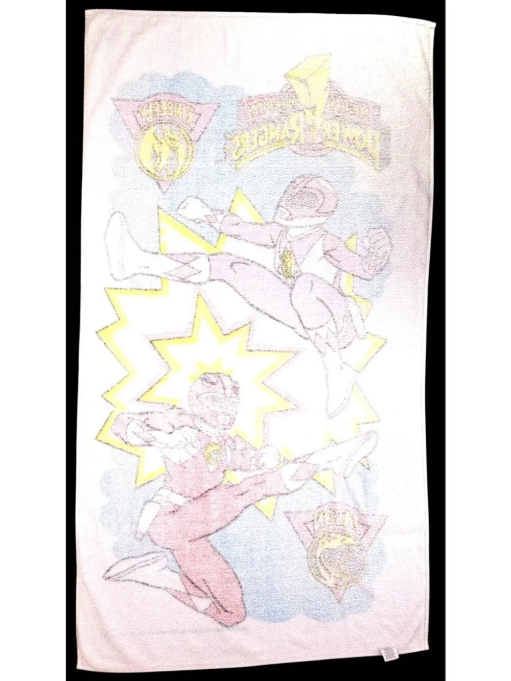 Vintage Mighty Morphin Power Rangers Beach Towel 1993 Jason Kimberly 30